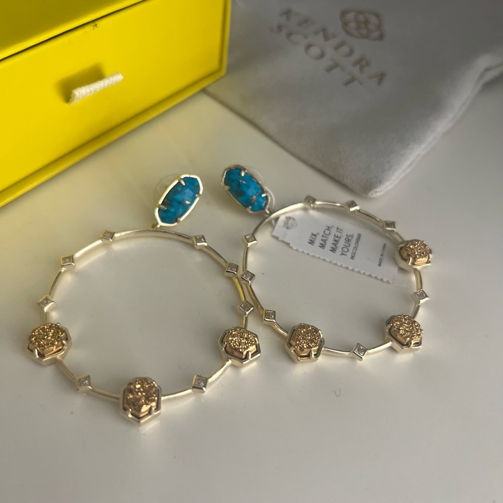 Custom Kendra Scott Drop Hoop Earrings